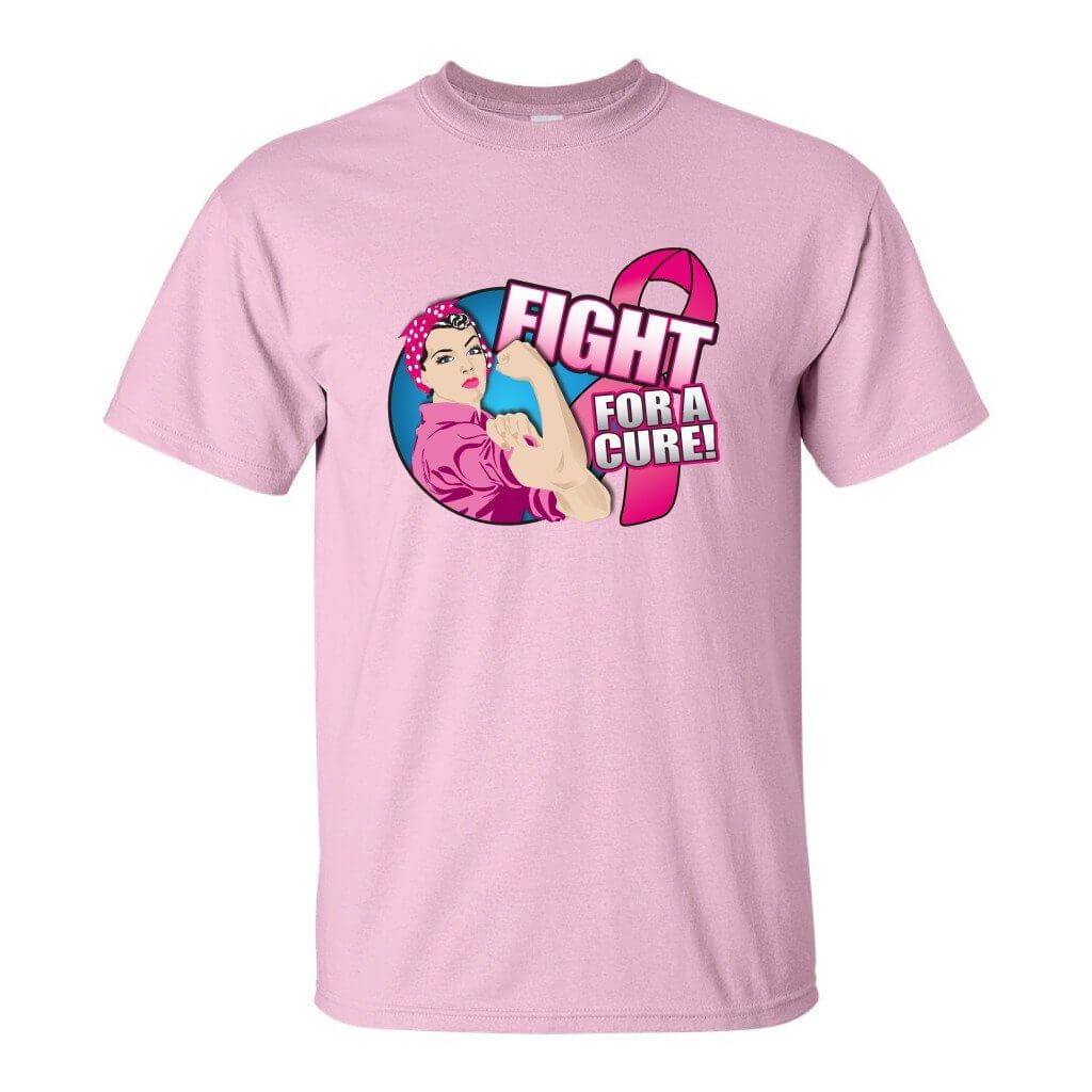 Fight for a Cure Breast Cancer Awareness T-Shirt - FREE SHIPPING