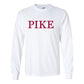 Pi Kappa Alpha Long Sleeve T-shirt Pike Design - FREE SHIPPING