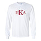 Pi Kappa Alpha Long Sleeve T-shirt Greek Letter - FREE SHIPPING