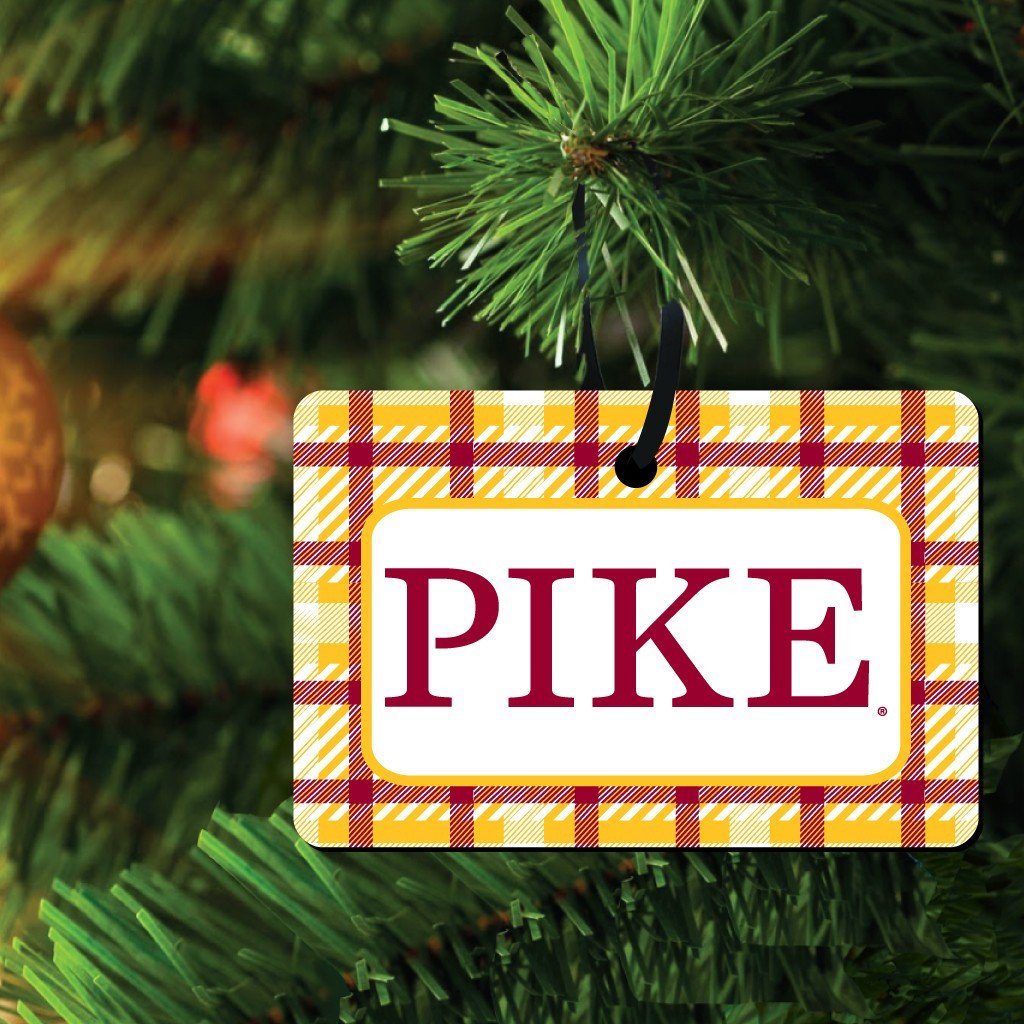 Pi Kappa Alpha Ornament - Set of 3 Shapes - FREE SHIPPING