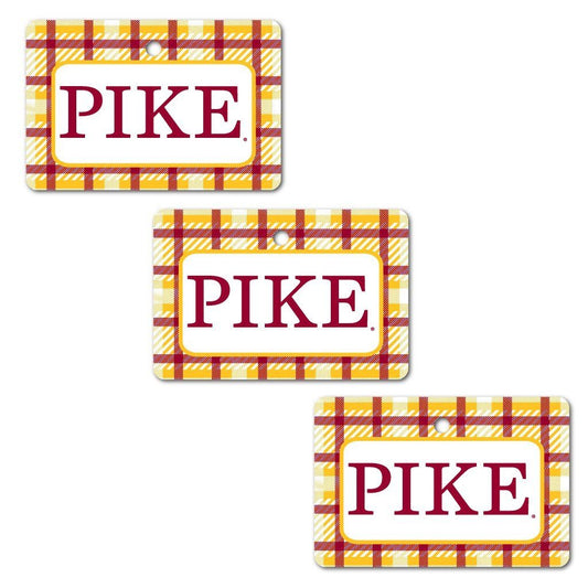 Pi Kappa Alpha Ornament - Set of 3 Rectangle Shapes - FREE SHIPPING