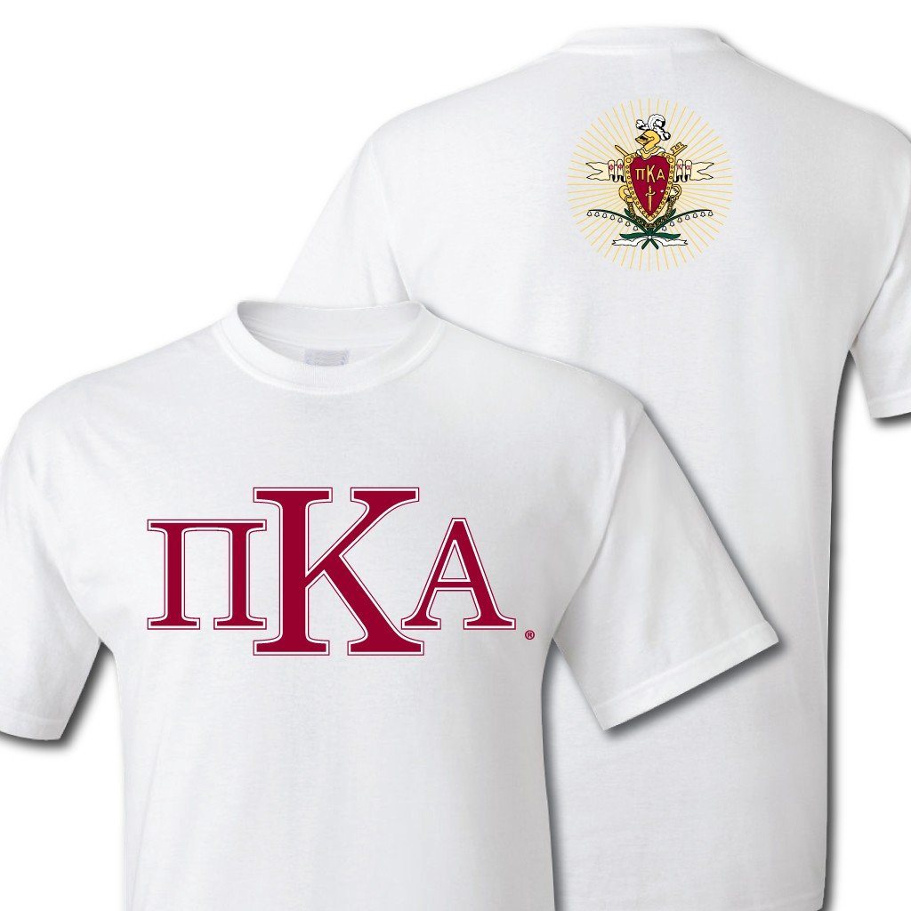 Pi Kappa Alpha Greek Letters Standard T-Shirt - FREE SHIPPING