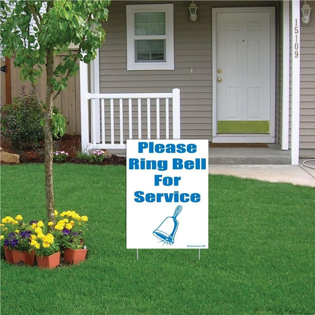 Please Ring Bell for Service Sign or Sticker