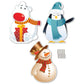 Polar Bear, Penguin and Snowman Christmas Lawn Decorations - FREE SHIPPING