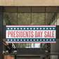 presidents day sale banner