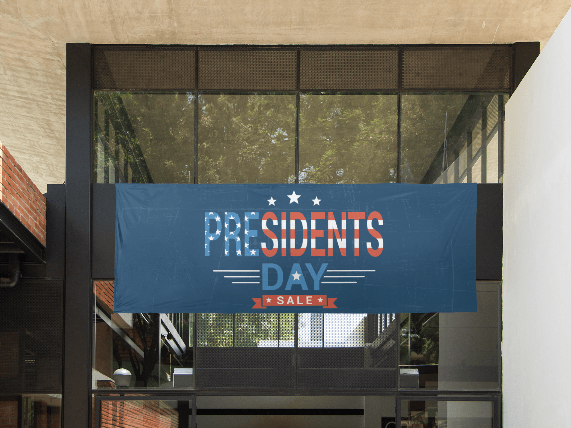 presidents day sale banner