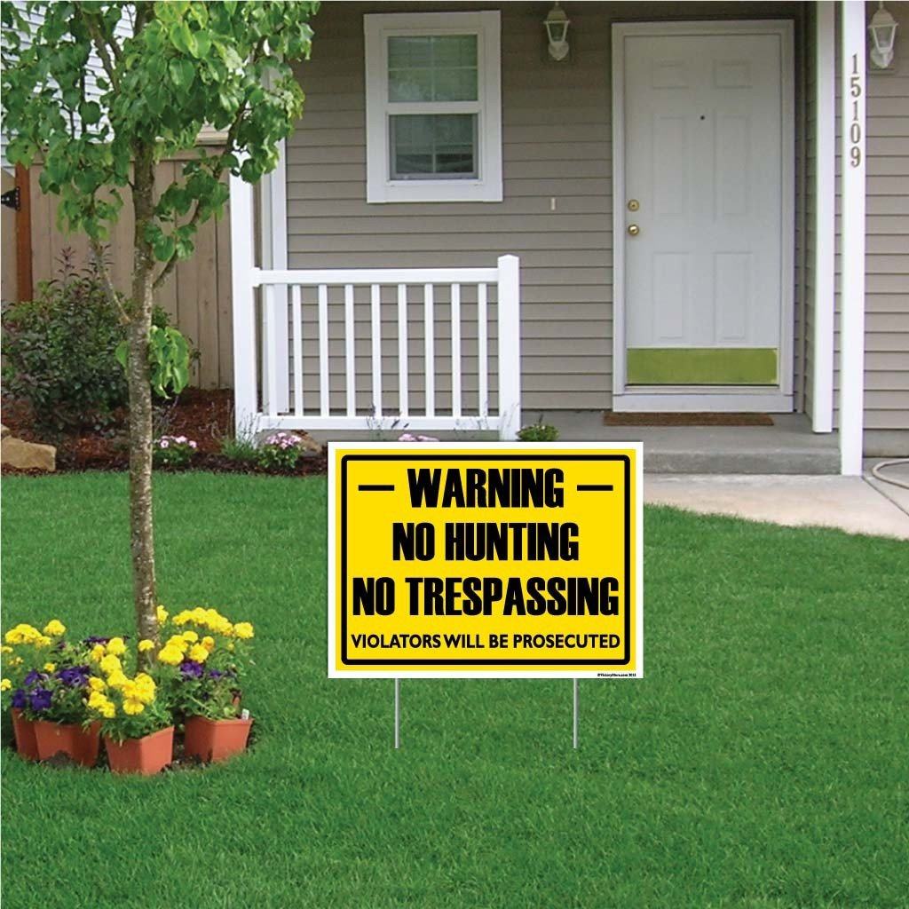 Private Property No Trespassing Hunting or Fishing Sign or Sticker