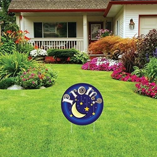 Promposal Yard Sign - Moon and Stars "Prom?" - FREE SHIPPING