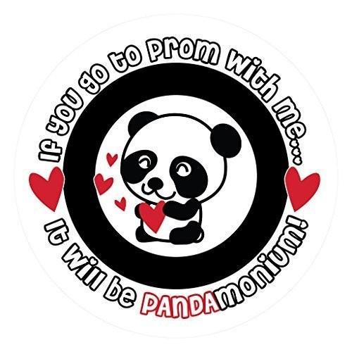 Promposal Yard Sign - "PANDAmonium Prom" Panda Bear Promposal - FREE SHIPPING