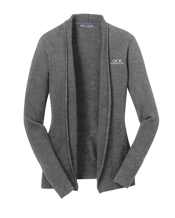 QCR Ladies' Open Front Cardigan Sweater