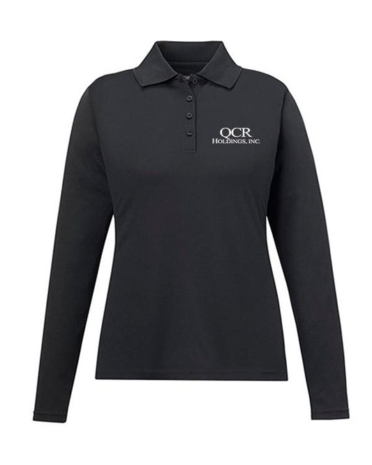 QCR Ladies' Performance Long-Sleeve Piqué Polo
