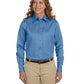 QCR Ladies' Twill Blend Button Down Shirt with Stain-Release