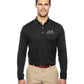 QCR Men's adidas Golf Climalite® Long-Sleeve Mesh Polo