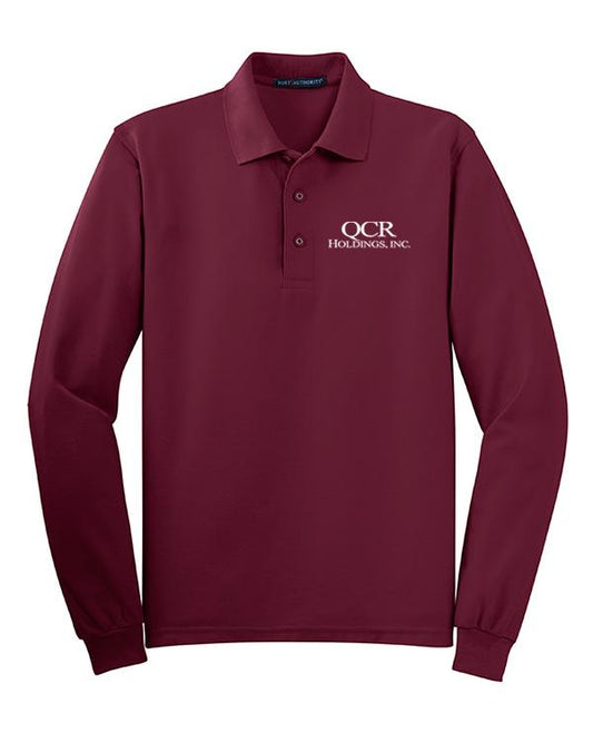 QCR Men's Silk Touch™ Long Sleeve Polo