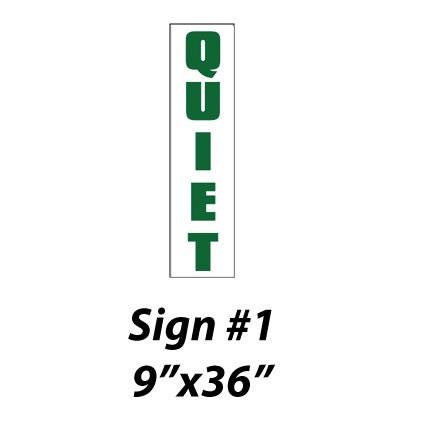 Quiet Please Golf Signs