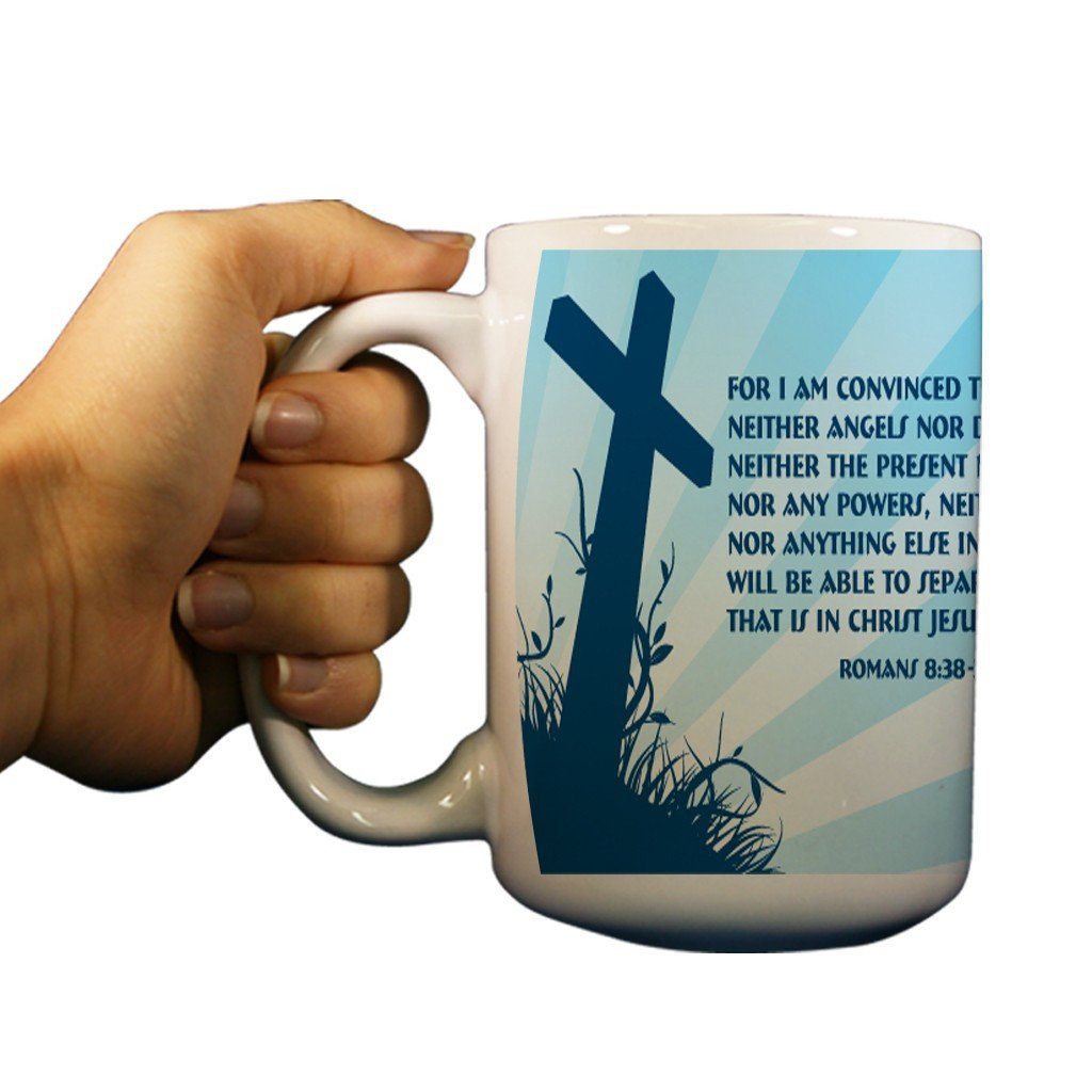 Romans 8:38-39 Religious 15oz Coffee Mug