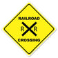 Railroad Crossing Sign or Sticker