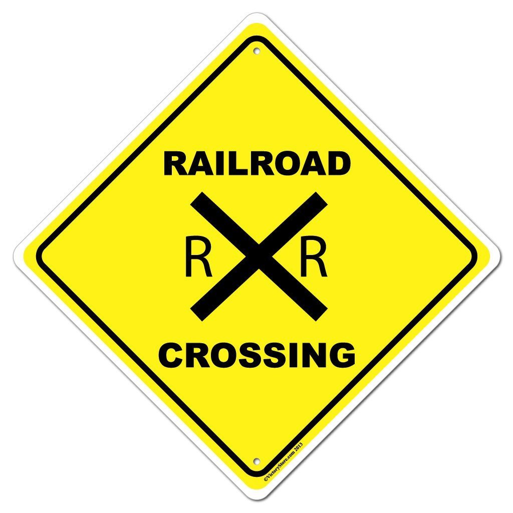 Railroad Crossing Aluminum Sign or Sticker | VictoryStore – VictoryStore.com railroad-crossing-aluminum-sign-or-sticker-victorystore-victorystore-com