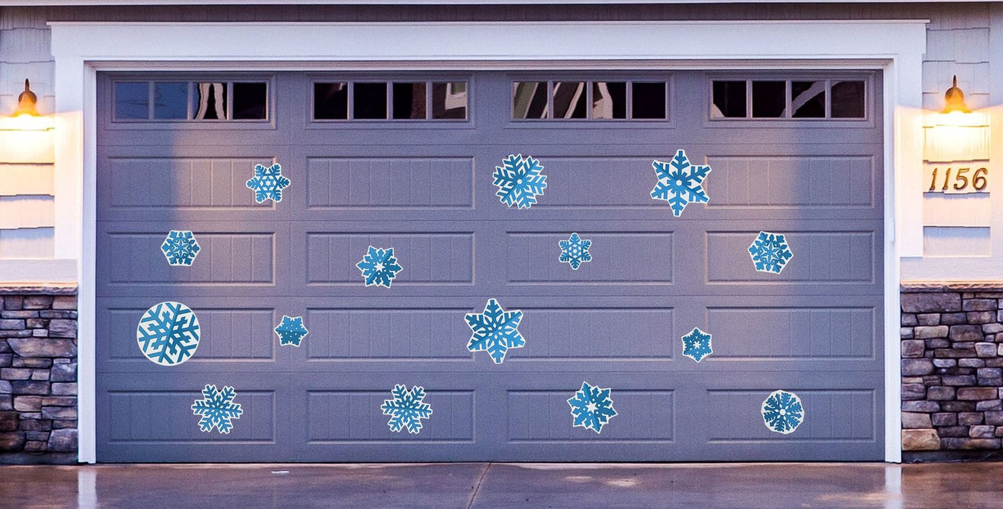 snowflake garage door magnet
