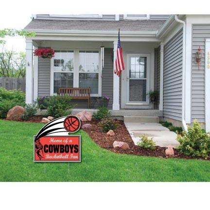 Rectangle with Swoosh 22x22" Corrugated Plastic Yard Sign