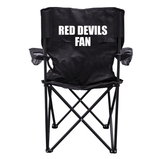 Red Devils Fan Black Folding Camping Chair