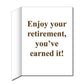 2'x3' Giant Retirement Party Card with Envelope - Relaxation Awaits (Stock Design)