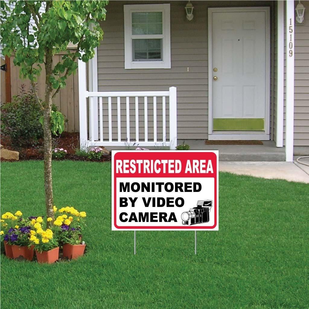 Monitored by Camera Sign/Sticker | VictoryStore – VictoryStore.com