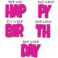 Rhodamine Red (Pink) Happy Birthday Quick Set 5 pc Yard Card - Luckiest Guy (19864)