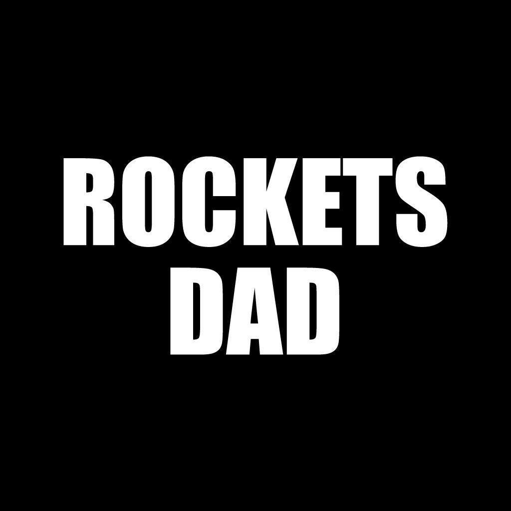 Rockets Dad Black Folding Camping Chair