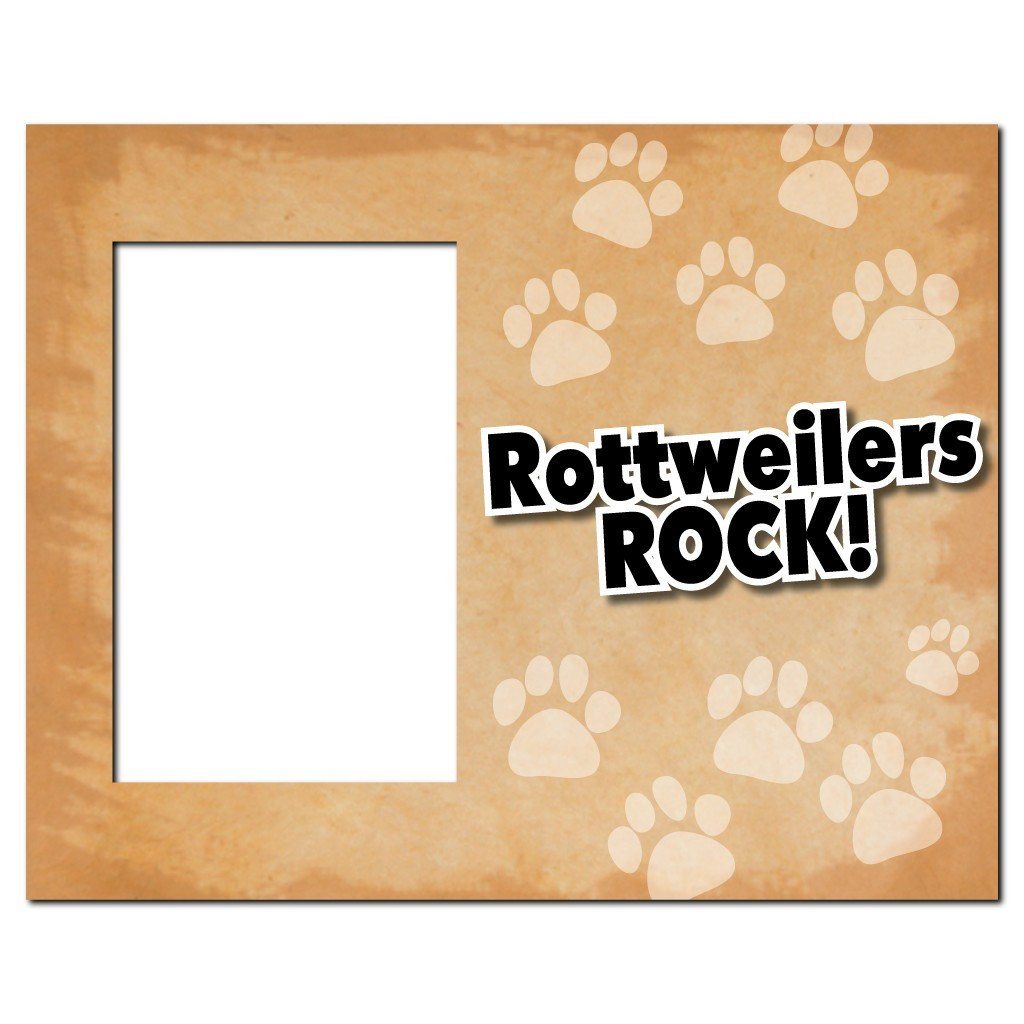 Rottweilers Rock Dog Picture Frame - Holds 4x6 picture