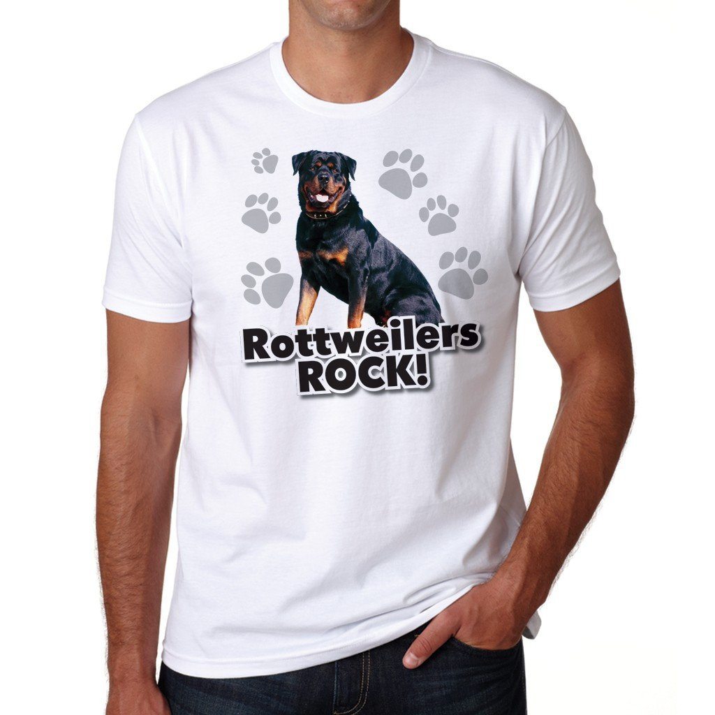 Rottweilers Rock! White T-Shirt - FREE SHIPPING