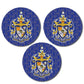 Sigma Alpha Epsilon Ornament - Set of 3 Circle Shapes - FREE SHIPPING