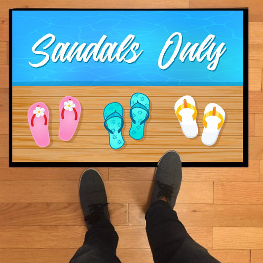 sandals only doormat