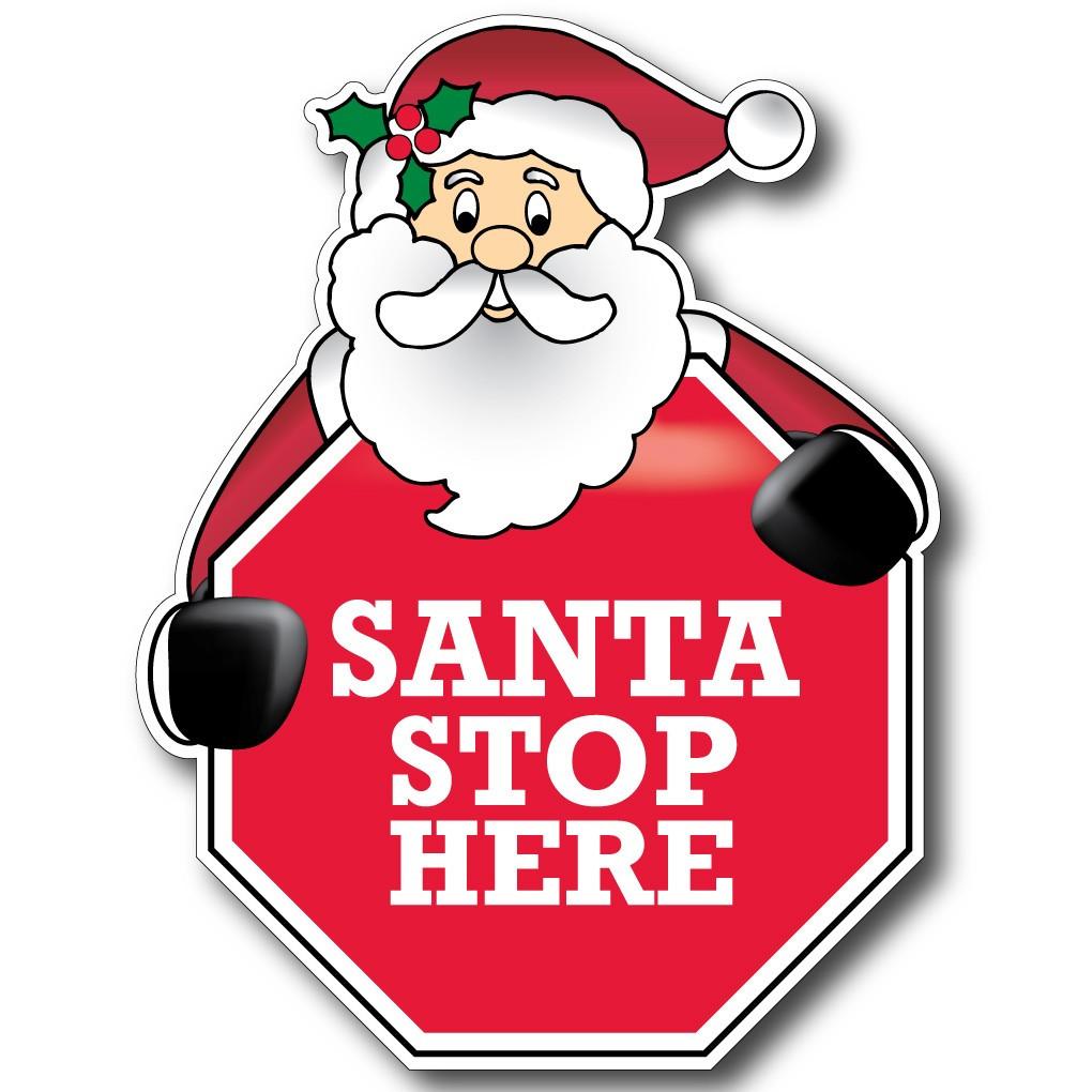 Santa Exit Sign Santa Stop Here Christmas Yard Sign | VictoryStore – VictoryStore.com