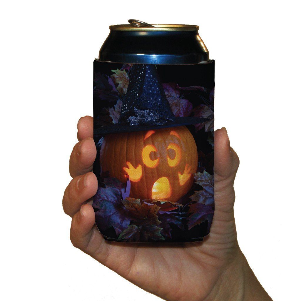 Halloween Party 'Scared Pumpkin' Can Cooler Set 6 FREE SHIPPING