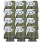 Sigma Chi Can Cooler Set of 12 - Plaid FREE SHIPPING
