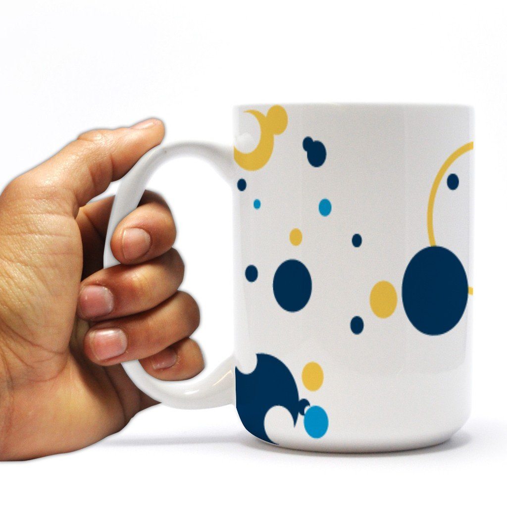 Sigma Chi 15oz Coffee Mug “ Greek Letter and Crest Bubble Design