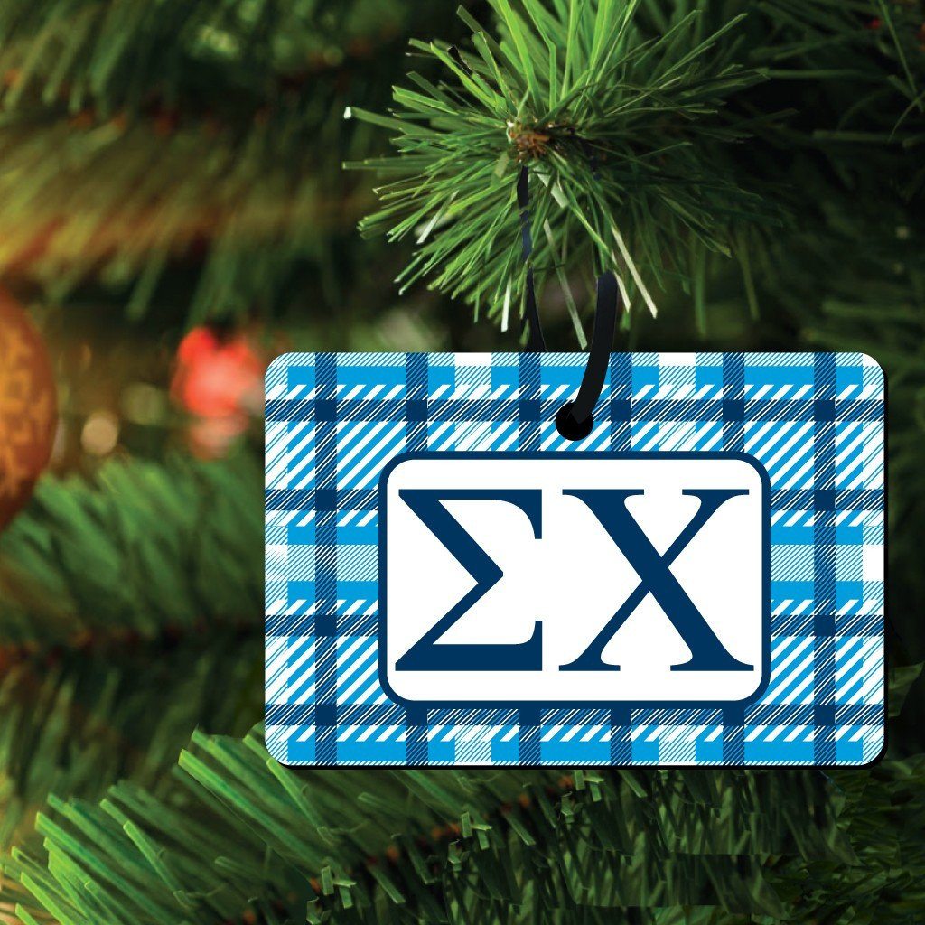 Sigma Chi Ornament - Set of 3 Shapes - FREE SHIPPING