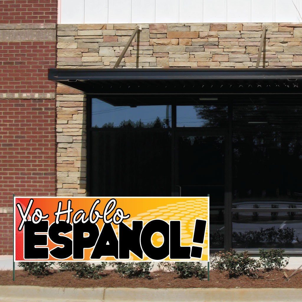 Yo Hablo Espanol! Vinyl Banner with Grommets | VictoryStore ...