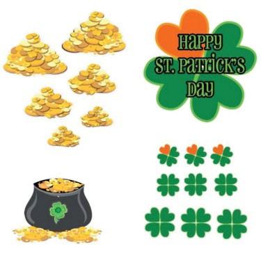 St. Patrick's Day - Yard Decoration - Shamrocks and Gold - FREE SHIPPING
