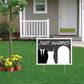 Just Married Wedding Yard Sign w/ 2 EZ stakes - 18"x24" - Corrugated Plastic - FREE SHIPPING