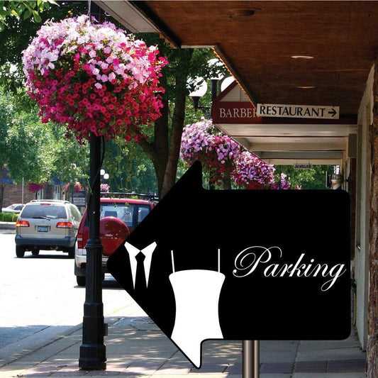 Wedding Parking Wedding Sign Arrow Yard Signs Set of 2 - FREE SHIPPING