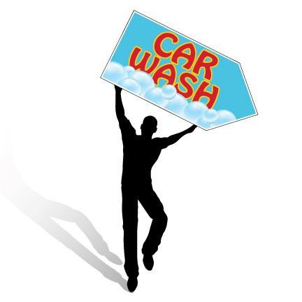 Car Wash Spinner Signs