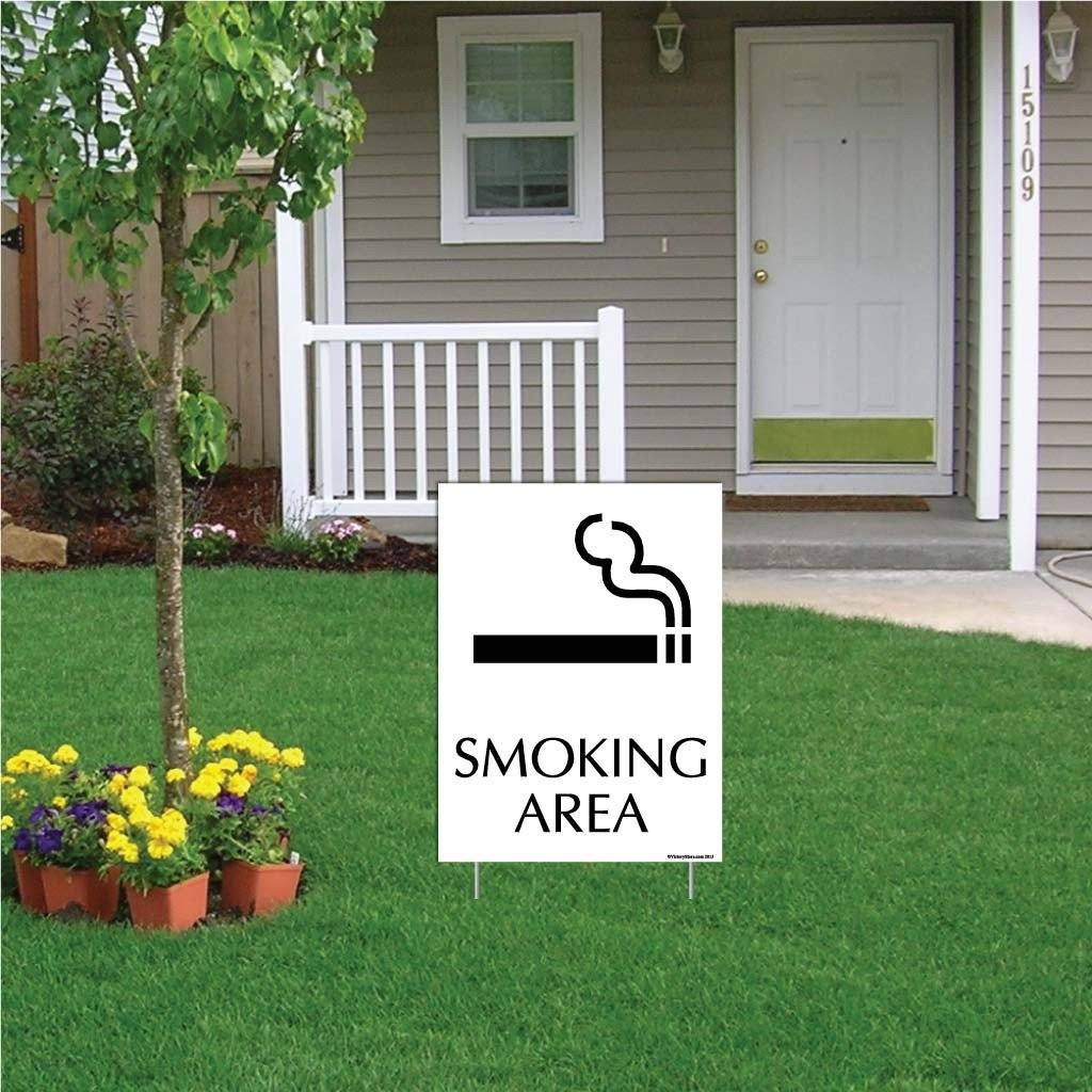 Smoking Area Sign or Sticker - #12