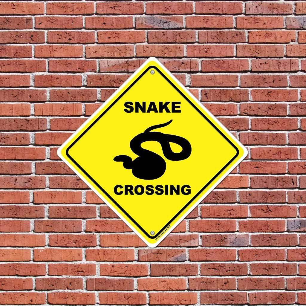 Snake Crossing Sign or Sticker