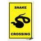 Snake Crossing Sign or Sticker