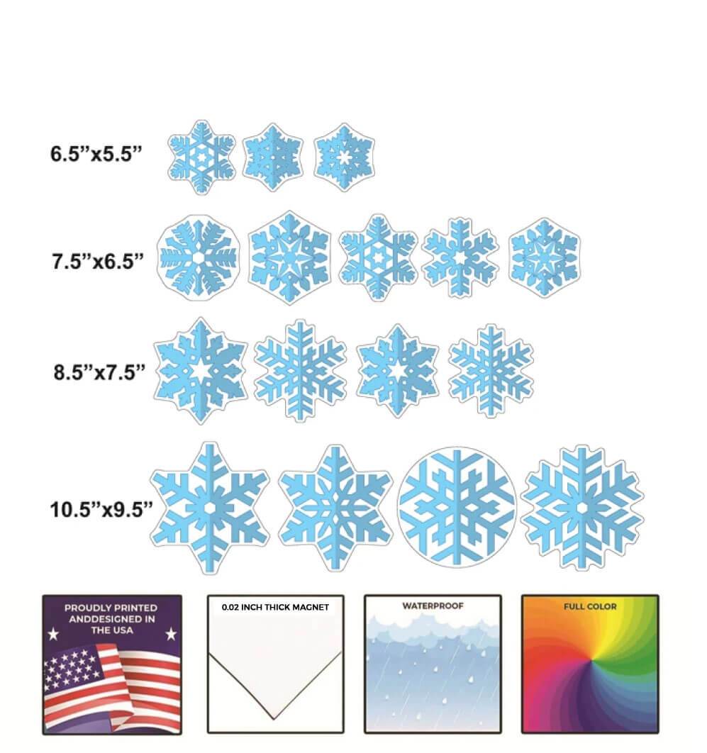 Snowflake Magnets (19596)