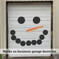 Snowman Face Garage Magnets