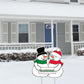 Merry Christmas Snowman Lawn Sign Display Decoration