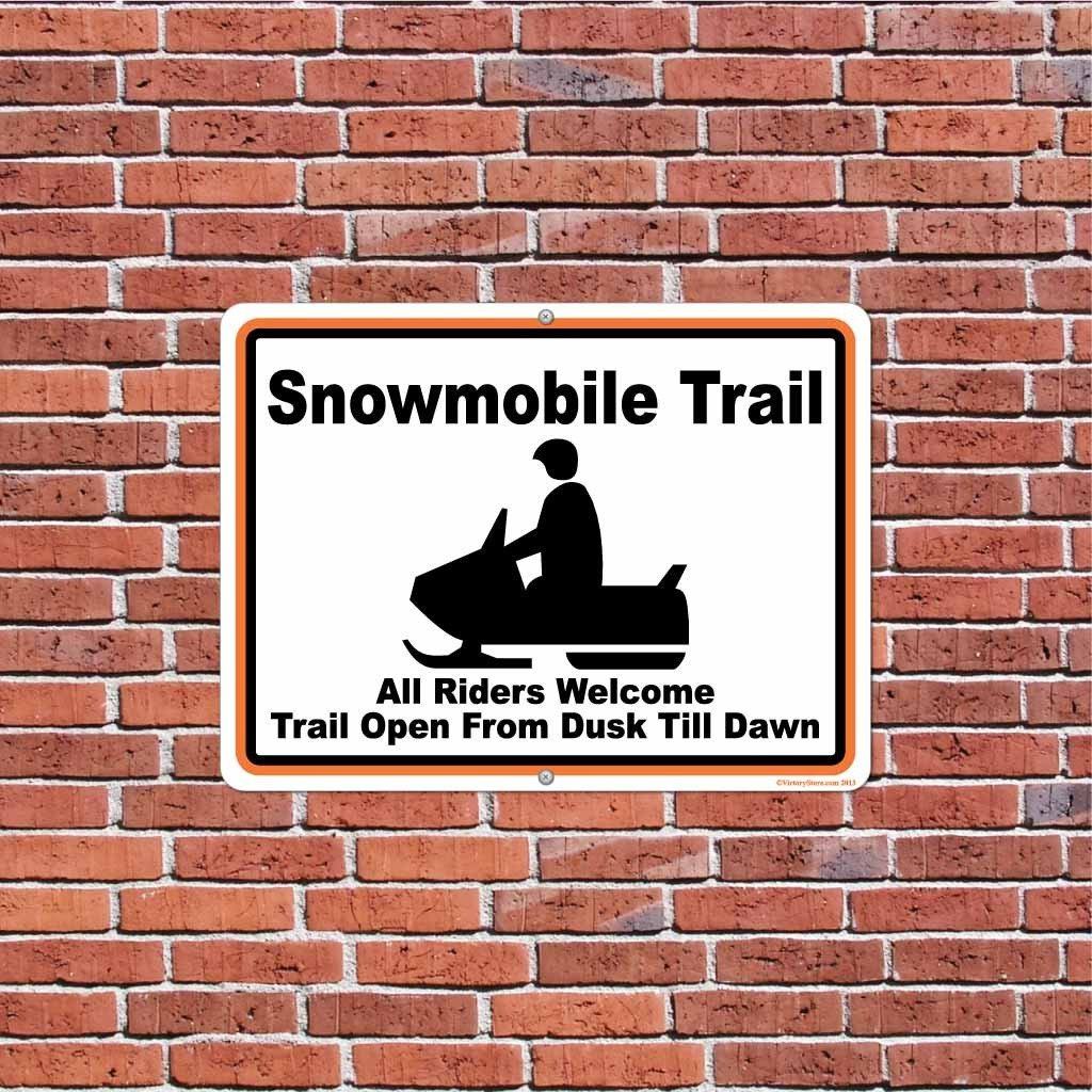 Snowmobile Sign Posts Snowmobile Trail Sign or Sticker | VictoryStore – VictoryStore.com